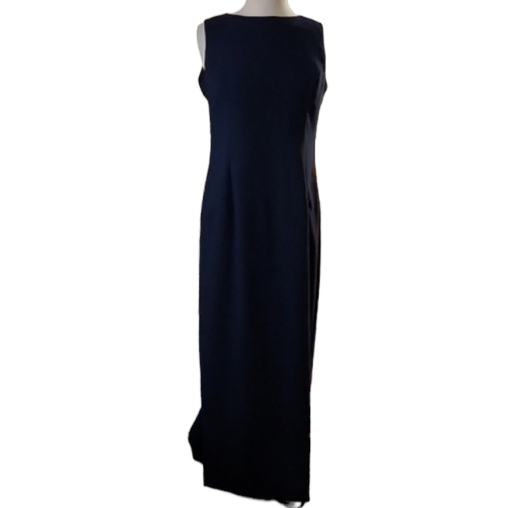 Scott McClintock Navy Blue Sleeveless Dress
